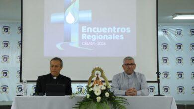 Encuentro Regional CAMEX del Consejo Episcopal Latinoamericano y Caribeño 2026 en el campus de Espiritualidad del Tabor de la Universidad Católica de Honduras – Imagen compartida por Supaya Medios